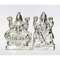 Pran-Pratishthit Parad Laxmi Ganesh Idol - 114 Gram (Lakshmi)