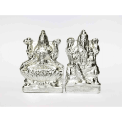 Pran-Pratishthit Parad Laxmi Ganesh Idol - 114 Gram (Lakshmi)