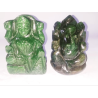 Lab- Certified Green Aventurine Ganesh Laxmi Idol  Weight- 339 Gram