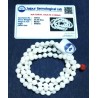 Certified (Safed) White Hakik Mala - For Chandra / Moon- 6 mm & 108 Beads