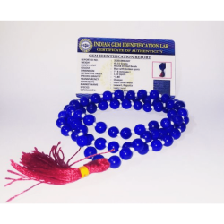 Lapis Lazuli Mala (Lazward Mala) High & Lab- Certified- 8 mm