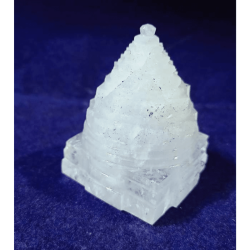 Indian Sphatik Shree Yantra Natural & Indian Crystal- 128 Gram