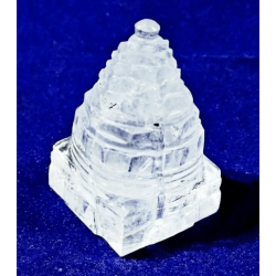 Indian Sphatik Shree Yantra - 63 Gram & Lab-Certified