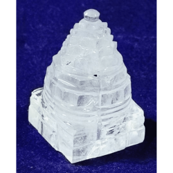 Indian Sphatik Shree Yantra - 63 Gram & Lab-Certified