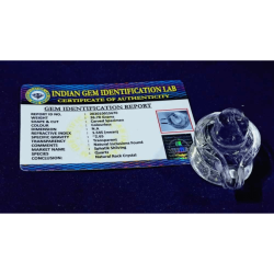 Indian Sphatik Shivling - 36 Gram & Lab- Certified