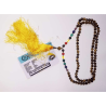 Tiger's Eye with 7 Chakra Mala Original & Lab- Certified