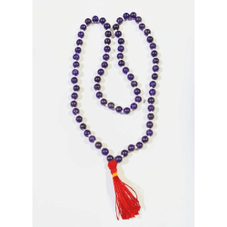 Amethyst Mala / Jamunia Mala 72 Beads 8 mm & Lab- Certified