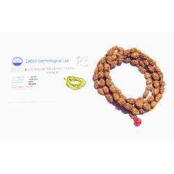 3 Mukhi Rudraksha Mala Affordable & Certified Mala (7 mm)