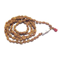 3 Mukhi Rudraksha Mala Affordable & Certified Mala (7 mm)