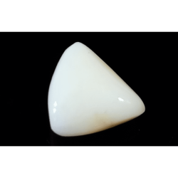 Lab Certified Triangle White Coral Stone (Moonga)   6.25 Carat