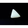 Natural Triangle White Coral Stone   7.25 Carat