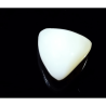 Natural Triangle White Coral Stone   7.25 Carat