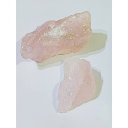 Rose Quartz 2 Pieces Natural  Raw Stone