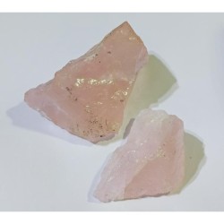 Rose Quartz 2 Pieces Natural  Raw Stone