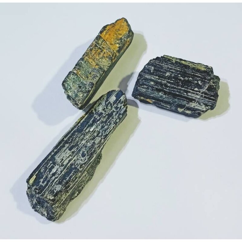 Natural Black Tourmaline 3 Pieces Raw Stone