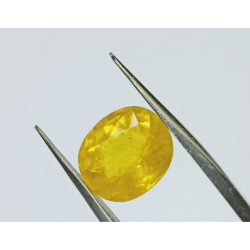 Yellow Sapphire (Pukhraj) & Certified - 7.25 Carat