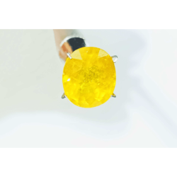 Yellow Sapphire (Pukhraj) & Certified - 7.25 Carat