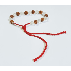 Rudraksha & Indian sphatik Mix Bracelet