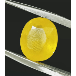 Certified Yellow Sapphire (Pukhraj) - 5.25 Carat