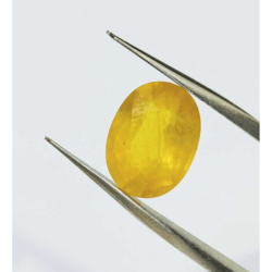 Yellow Sapphire (Pukhraj) Certified - 8.25 Carat