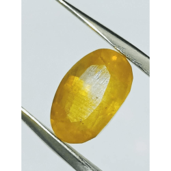 Yellow Sapphire (Pukhraj) Certified -7.25 Carat