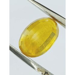 Yellow Sapphire (Pukhraj) Certified -7.25 Carat