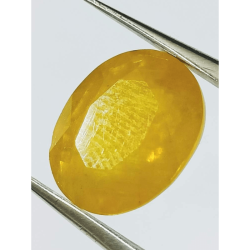 Yellow Sapphire (Pukhraj) Certified - 8.25 Carat