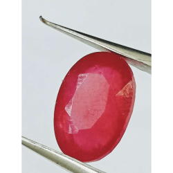 Natural Ruby Stone (Manik) Lab Certified-7.25 Carat