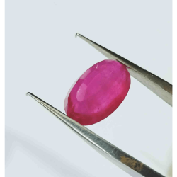 Natural Ruby Stone (Manik) Lab Certified- 6.25 Carat