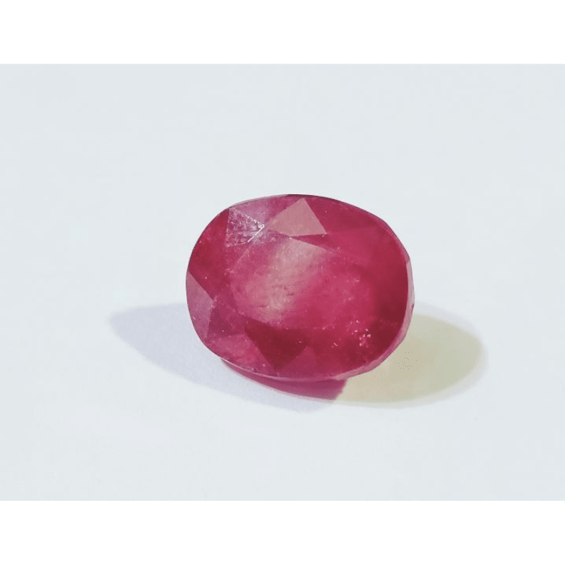 Natural Ruby Stone (Manik) Lab Certified-7.25 Carat