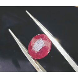 Natural Ruby Stone (Manik) Lab Certified-7.25 Carat