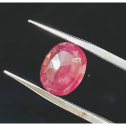 Natural Ruby Stone (Manik) Lab Certified- 6.25 Carat