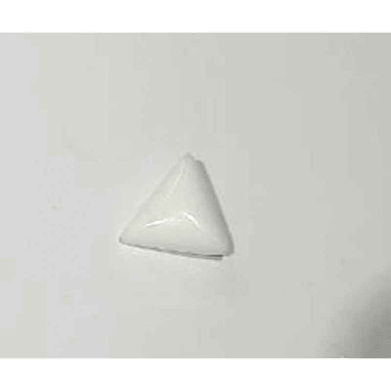 Lab Certified Triangle White Coral Stone (Moonga)  7.25 Carat