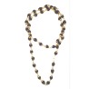 Original Golden Kalp  Five Mukhi Rudraksha Mala (40/45 Bead)