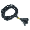 Black Tourmaline Mala 108 Beads & 6 mm - Lab Certified, Original and Natural