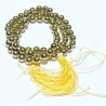 Natural Pyrite Mala -Certified, Lab Tested & Origanal