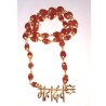 Trishul Mahadev With Panchmukhi Rudraksha Mala Gold-plated (40 Beads) 3mm