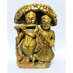 Original Tiger Eye Radha Krishna  Certified 450 Gram