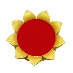 Shriparni Wooden Lotus Singhaasan (Throne) 3 Inch - Made Of ShriParni Wood