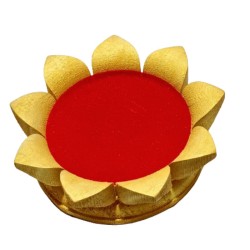 Shriparni Wooden Lotus Singhaasan (Throne) 3 Inch - Made Of ShriParni Wood