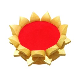 Shriparni Wooden Lotus Singhaasan (Throne) 6 Inch - Made Of ShriParni Wood