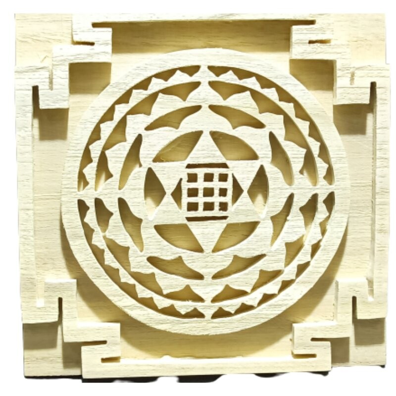 Original Shriparni Wooden Kuber yantra Plate 6x6 inch