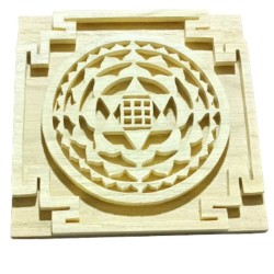 Original Shriparni Wooden Kuber yantra Plate 6x6 inch