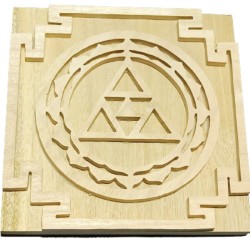 Original  Shriparni Wooden Kanakdhara Yantra Plate 9x9 inch