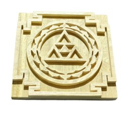 Original  Shriparni Wooden Kanakdhara Yantra Plate 9x9 inch