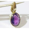 Natural Amethyst in silver locket 13.5 Carat & Lab- Certified