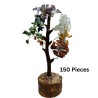 Seven Chakra Tree - 150 Pieces Multicolour Stones Certified