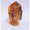 Original Tiger Eye Buddha Head Statue (Idol) 140 Gram & Lab- Certified