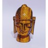 Natural Tiger Eye Buddha Head Statue (Idol) 293 Gram & Lab- Certified