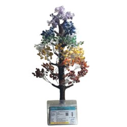 Big Seven Chakra Tree - 1000 Pieces Multicolour Stones Certified